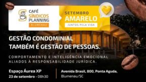 Café Síndicos Planning Blumenau — Liderança Humana na Gestão Condominial