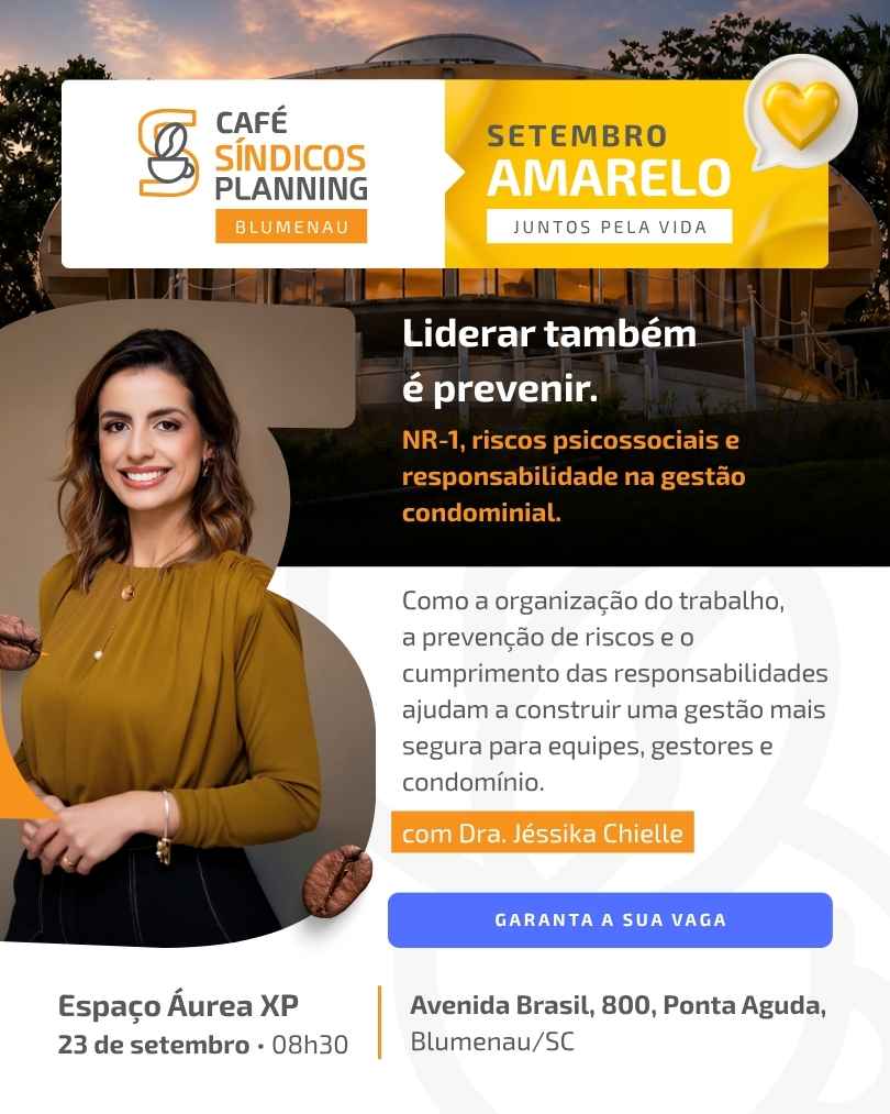 Dra. Jéssika Chielle — Café Síndicos Planning Blumenau