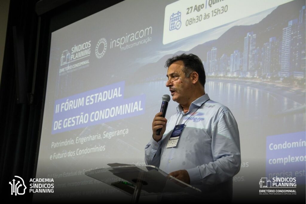 Luis Pardal durante o II Fórum Estadual de Gestão Condominial do Síndicos Planning